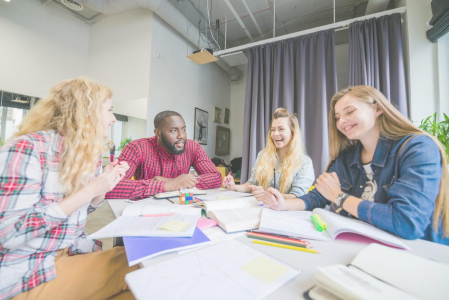 Financial professionals collaborating on strategic communication
